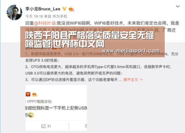 陕西千阳县严格落实质量安全无缝隙监管|世界杯中文网(图1) 官方动态